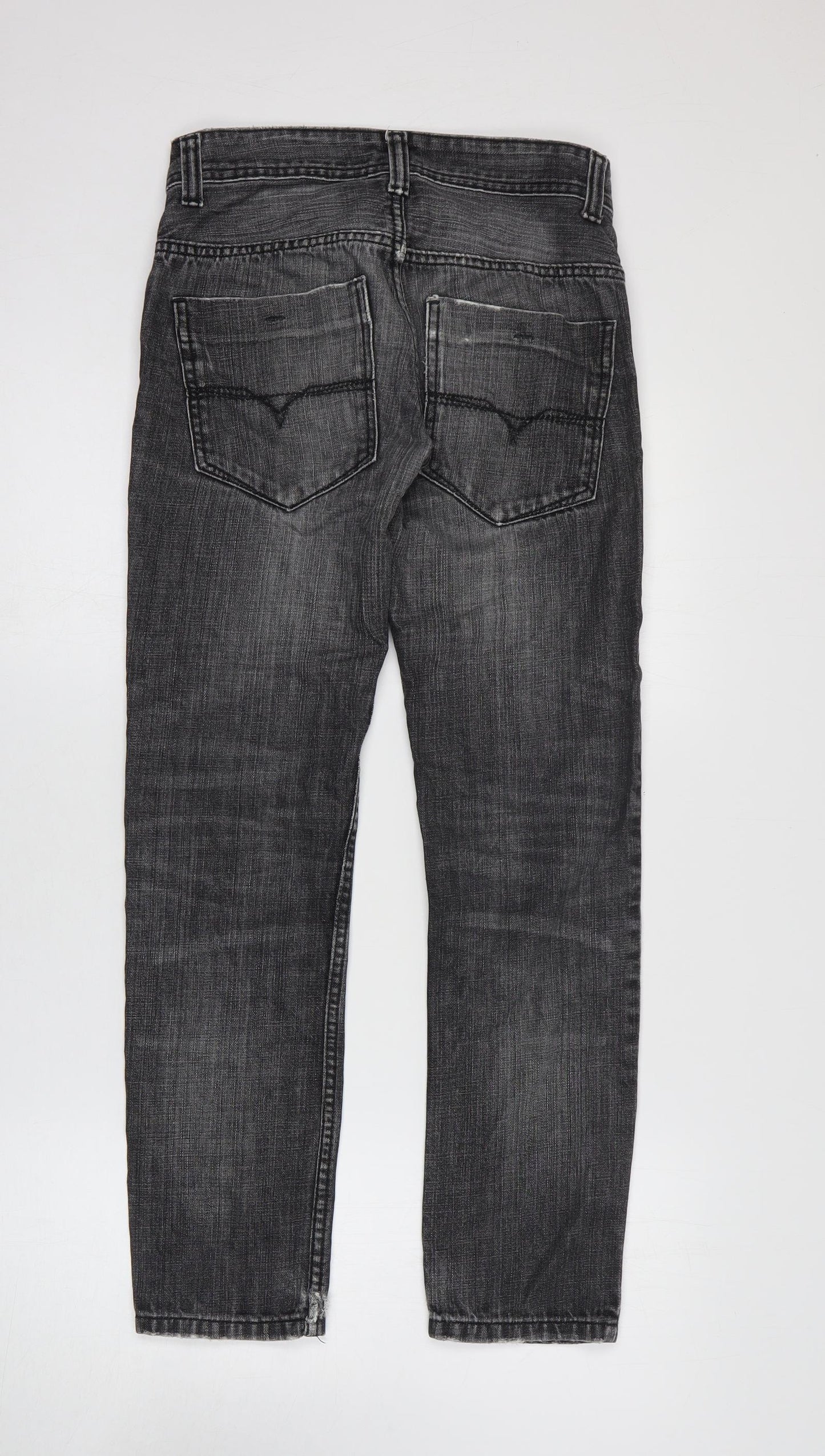 Preworn Womens Black Cotton Skinny Jeans Size 28 in L27 in Regular Zip