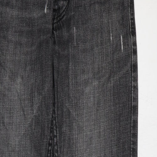 Preworn Womens Black Cotton Skinny Jeans Size 28 in L27 in Regular Zip