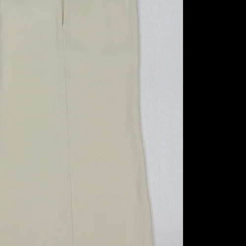 H&M Womens Ivory Herringbone Polyester Sheath Size 6 Sweetheart Pullover - Lace Detail