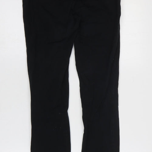Gap Womens Black Cotton Straight Jeans Size 4 L25 in Regular Zip