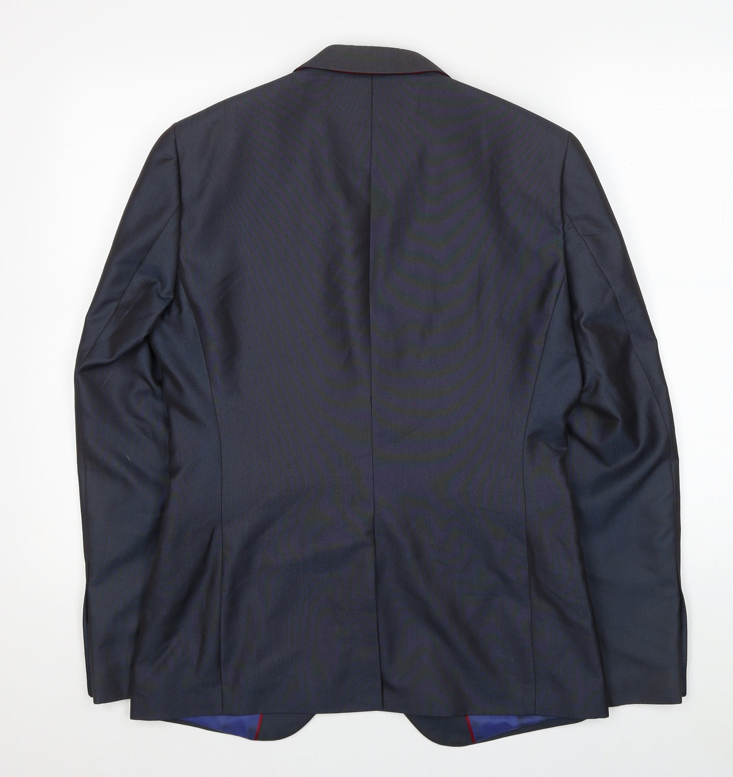 Ventuno 21 Mens Black Polyester Jacket Blazer Size 38