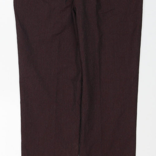 NEXT Mens Red Polyester Dress Pants Trousers Size 30 in L31 in Regular Zip