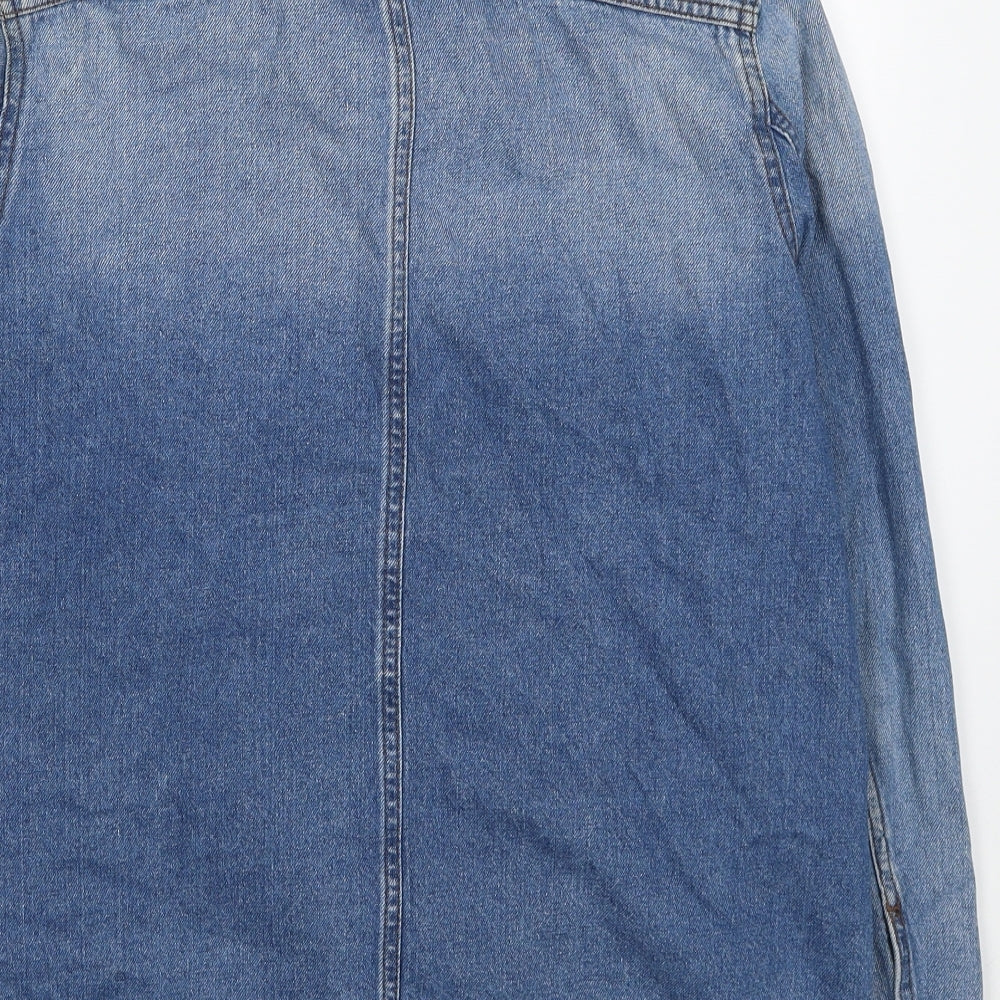 Only Womens Blue Jacket Size 10 Button