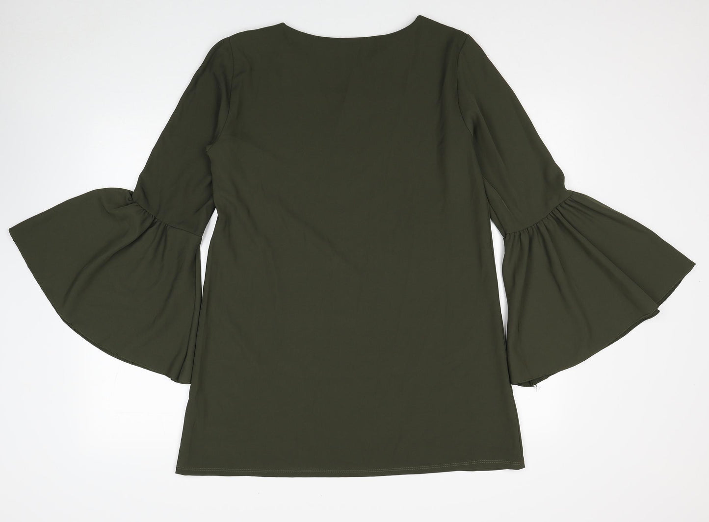 Jasminah Paris Womens Green Polyester Ball Gown Size S Round Neck Pullover