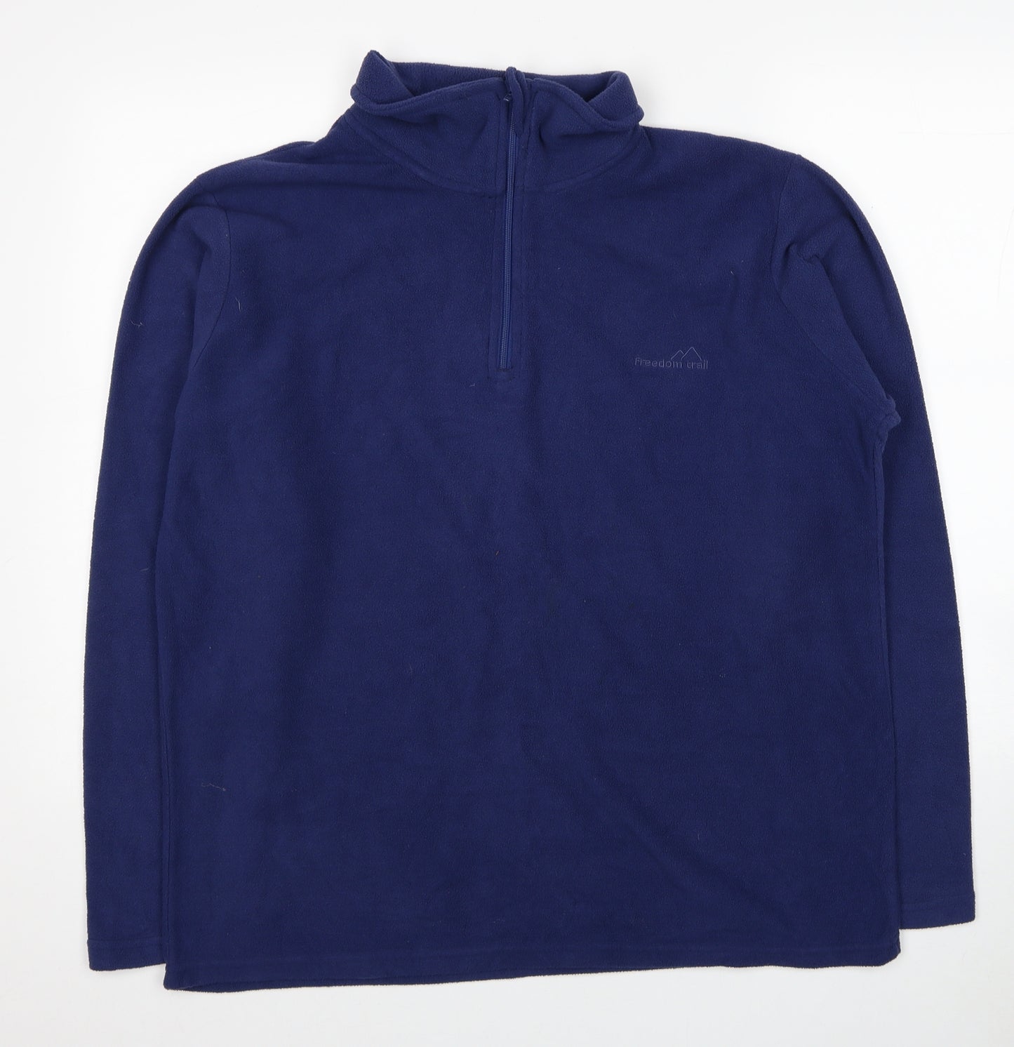 Freedom Trail Mens Blue Polyester Pullover Sweatshirt Size L