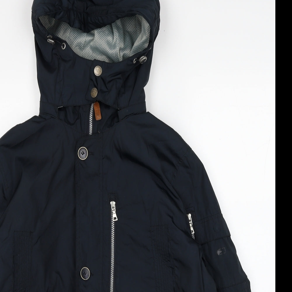 Commander Mens Black Windbreaker Jacket Size L Zip