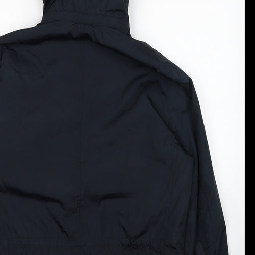 Commander Mens Black Windbreaker Jacket Size L Zip