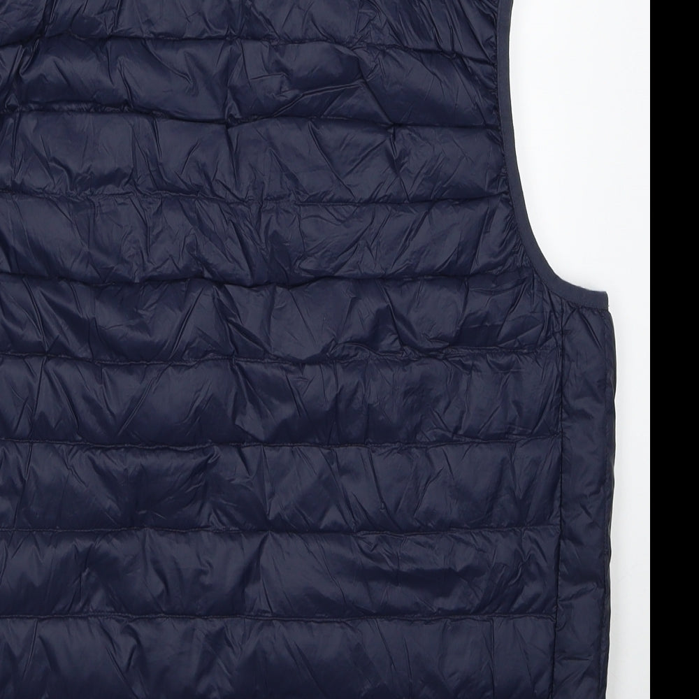 Marks and Spencer Mens Blue Gilet Jacket Size M Zip