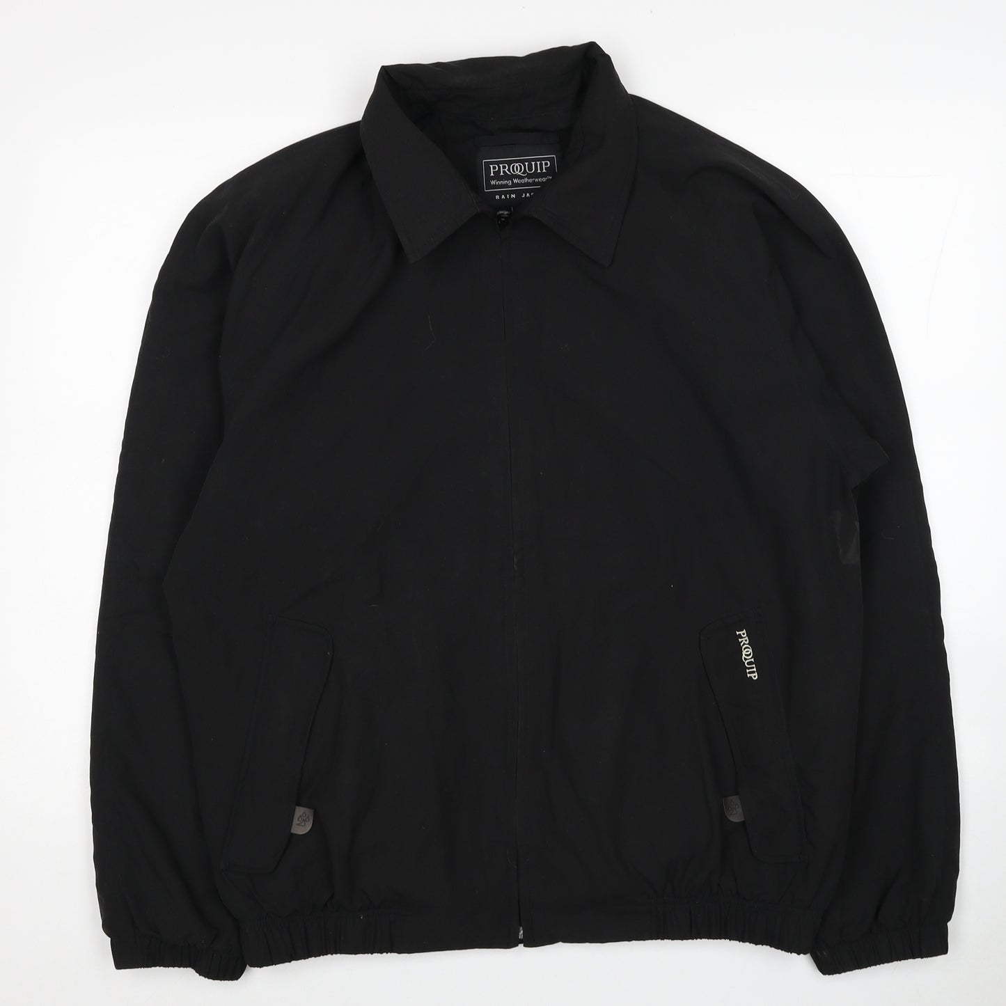 PROQUIP Mens Black Jacket Size L Zip
