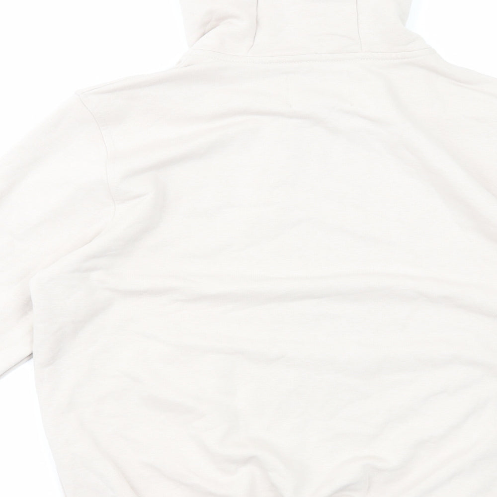 Moncler Mens Beige Cotton Full Zip Hoodie Size M
