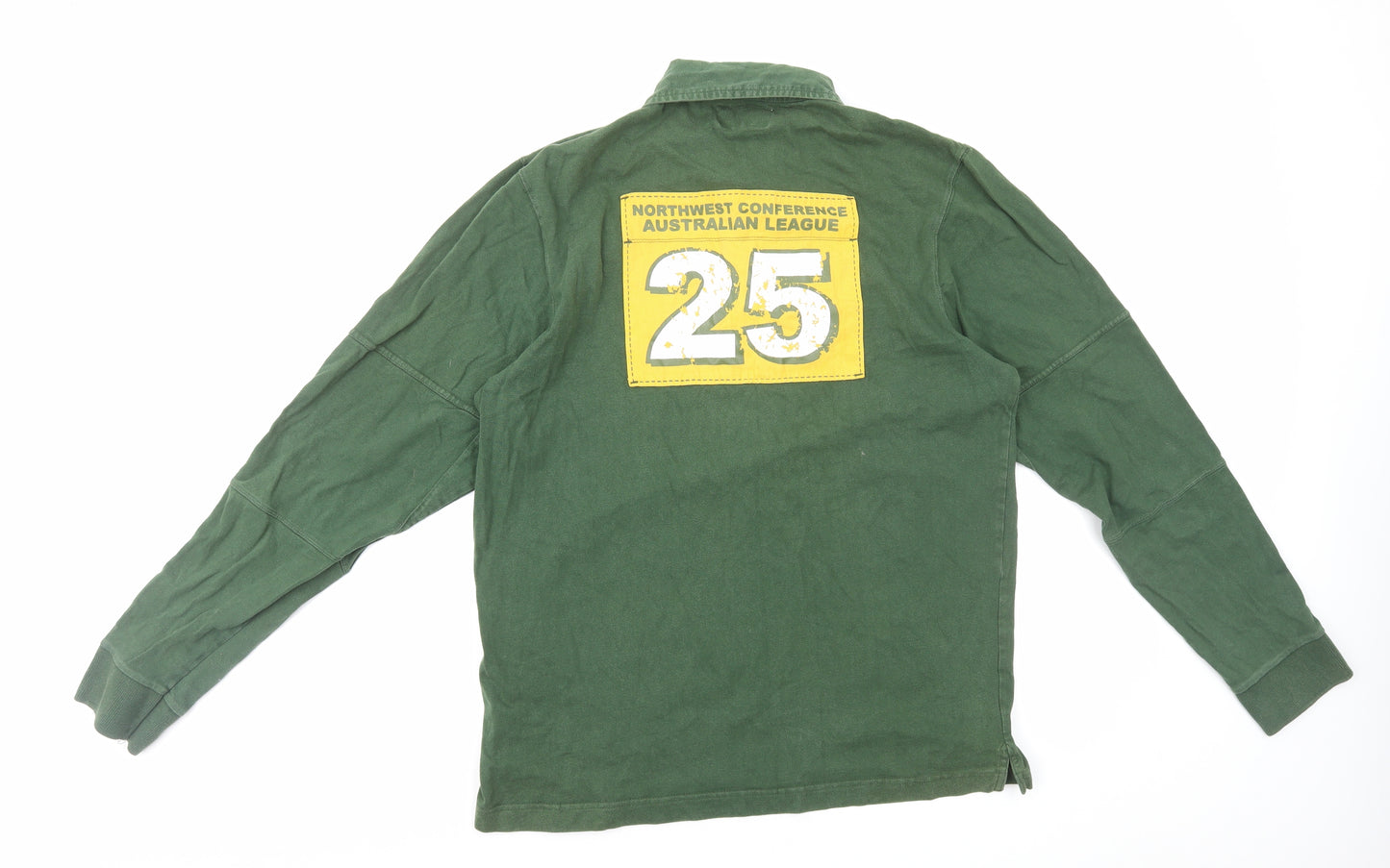 XDYE Mens Green Cotton Polo Size XL Collared Pullover - Australia Melbourne
