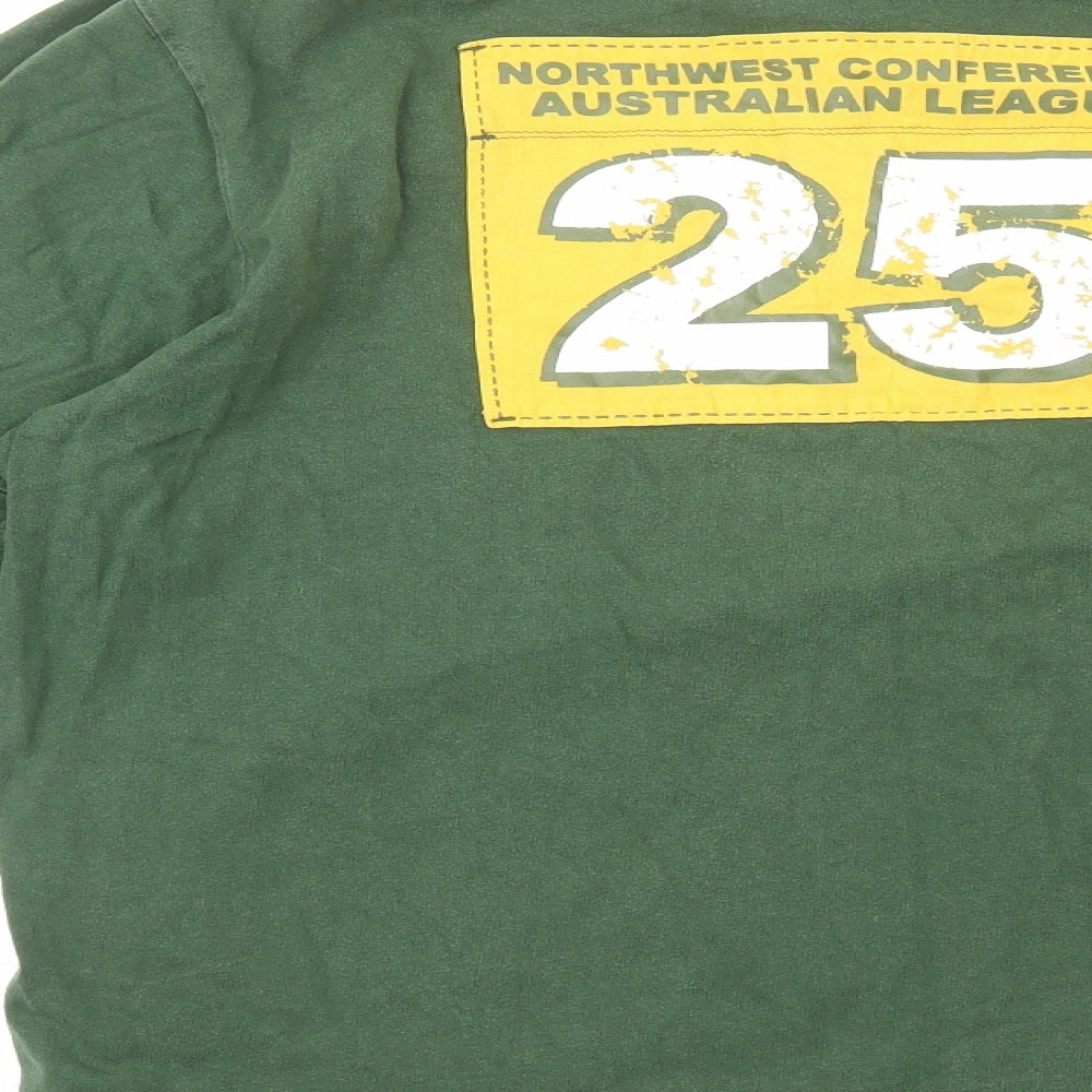 XDYE Mens Green Cotton Polo Size XL Collared Pullover - Australia Melbourne