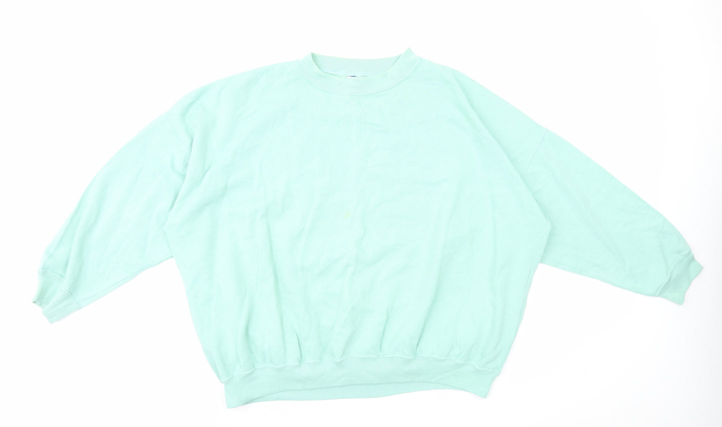 Damart Womens Green Cotton Pullover Sweatshirt Size 20 Pullover