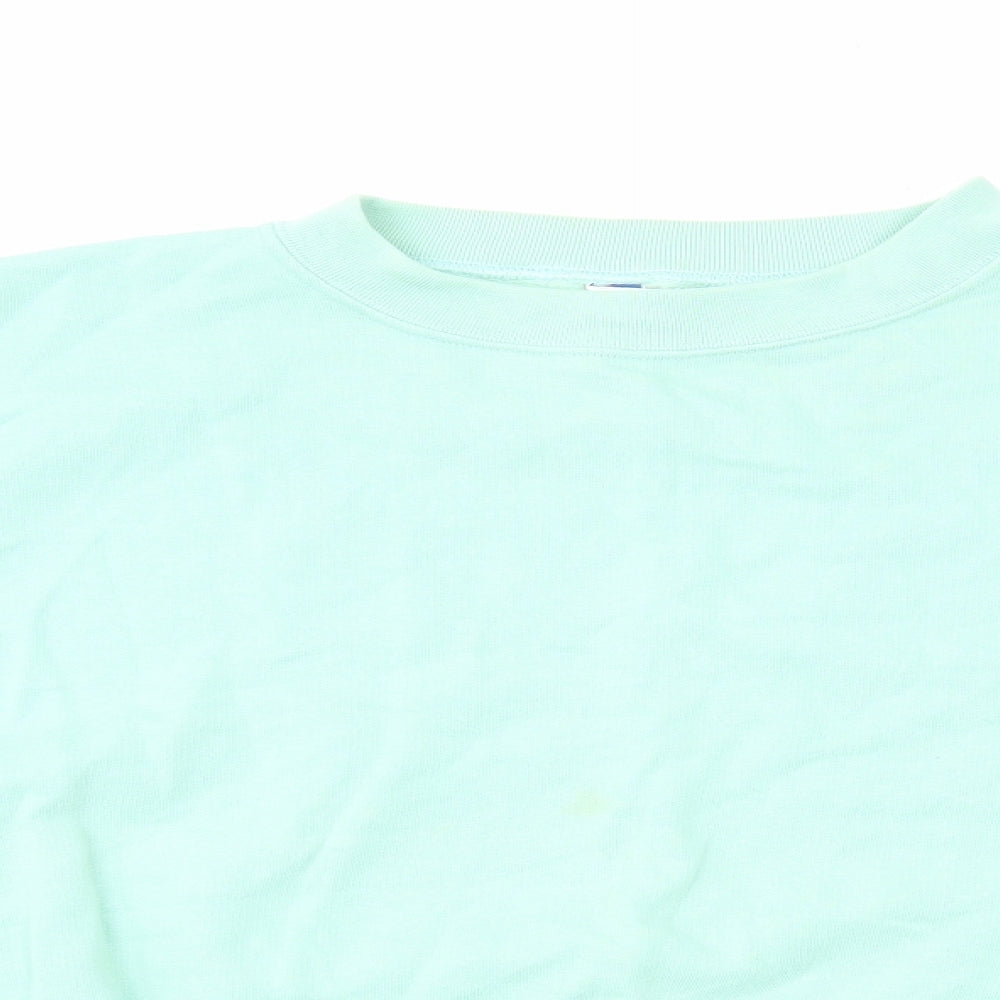 Damart Womens Green Cotton Pullover Sweatshirt Size 20 Pullover