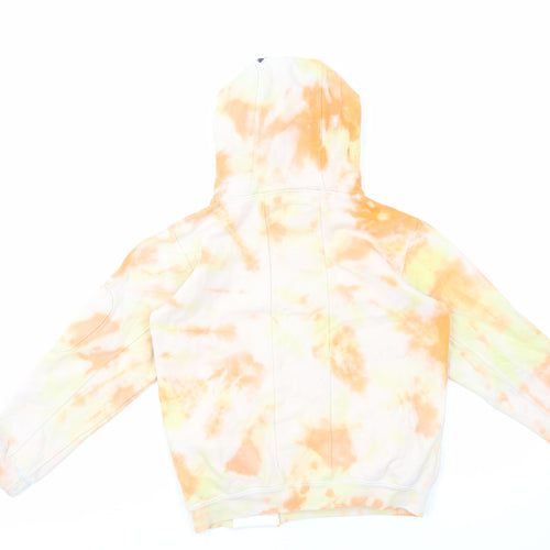 Ripstop Boys Orange Cotton Pullover Hoodie Size M Pullover - Tie Dye