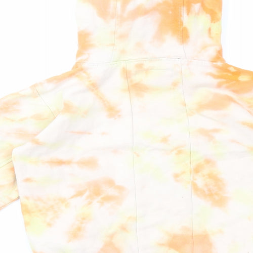 Ripstop Boys Orange Cotton Pullover Hoodie Size M Pullover - Tie Dye