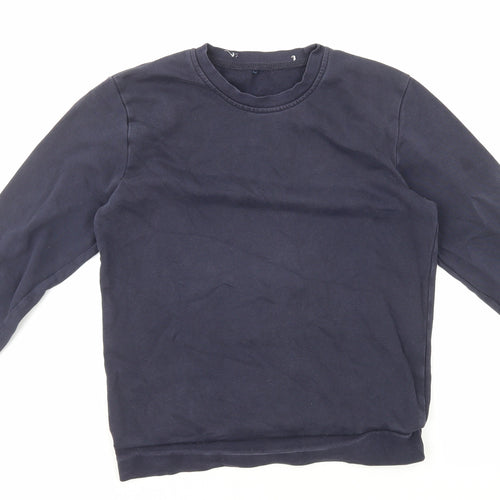 George Boys Blue Cotton Pullover Sweatshirt Size 12-13 Years Pullover