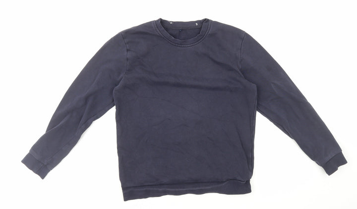 George Boys Blue Cotton Pullover Sweatshirt Size 12-13 Years Pullover