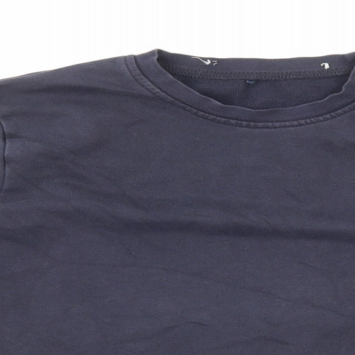 George Boys Blue Cotton Pullover Sweatshirt Size 12-13 Years Pullover