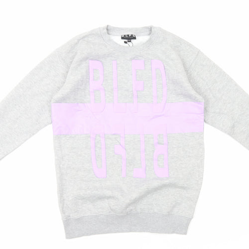 BLFD Womens Grey Cotton Pullover Sweatshirt Size 8 Pullover