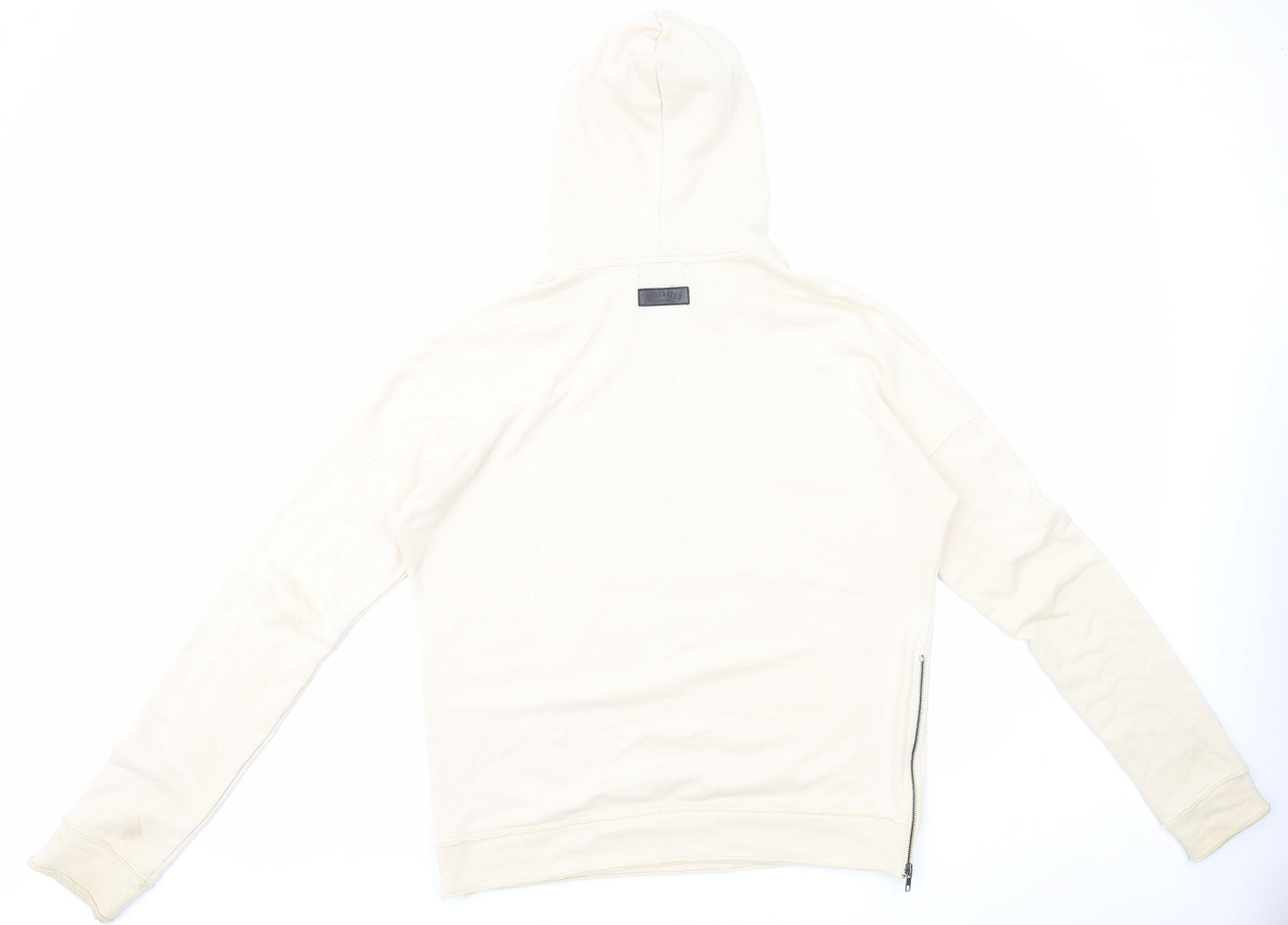 Underated Womens Ivory Cotton Pullover Hoodie Size L Pullover