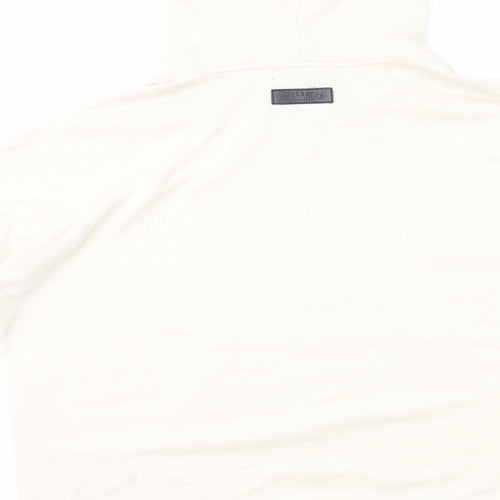 Underated Womens Ivory Cotton Pullover Hoodie Size L Pullover
