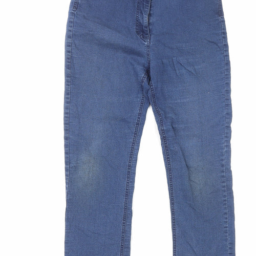 Vizaviz Womens Blue Cotton Skinny Jeans Size 12 L26 in Regular Zip