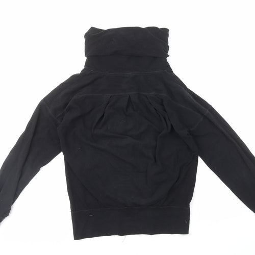 Sweaty Betty Womens Black Cotton Full Zip Sweatshirt Size S Zip