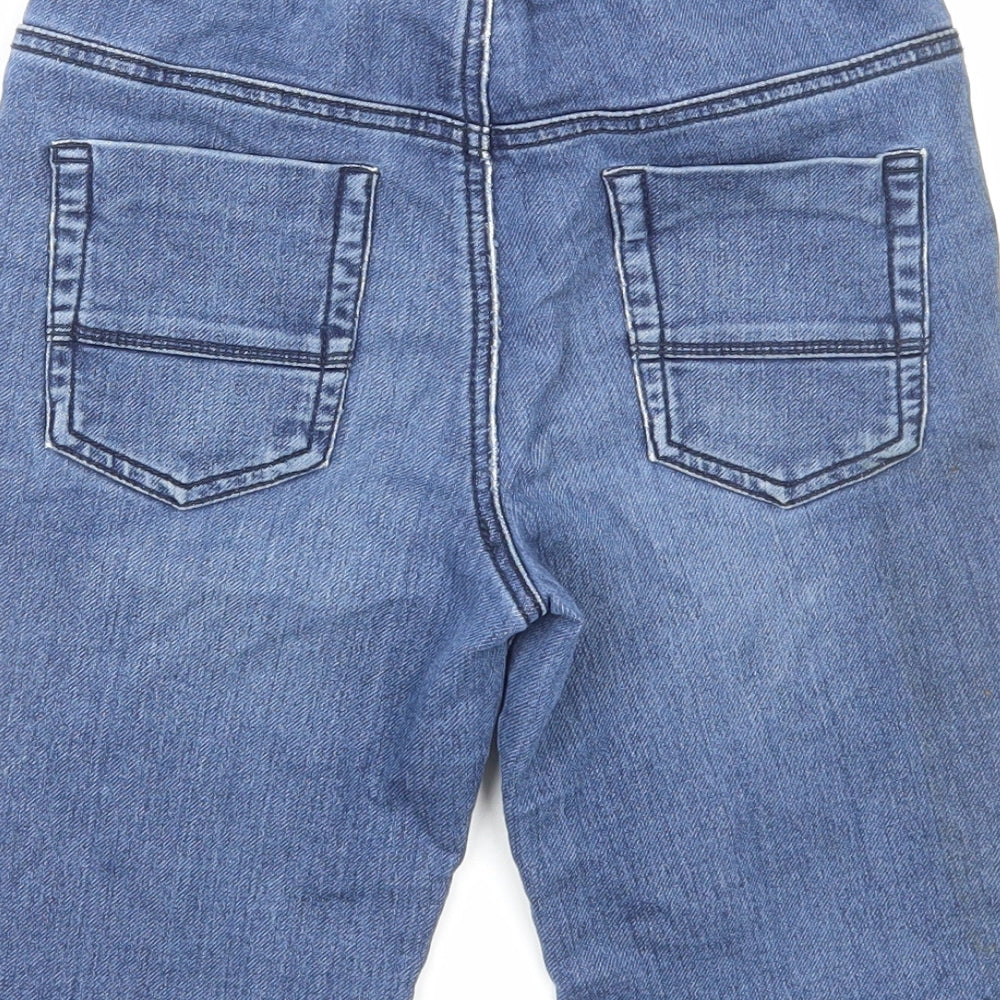 TU Boys Blue Cotton Straight Jeans Size 10 Years Regular Drawstring
