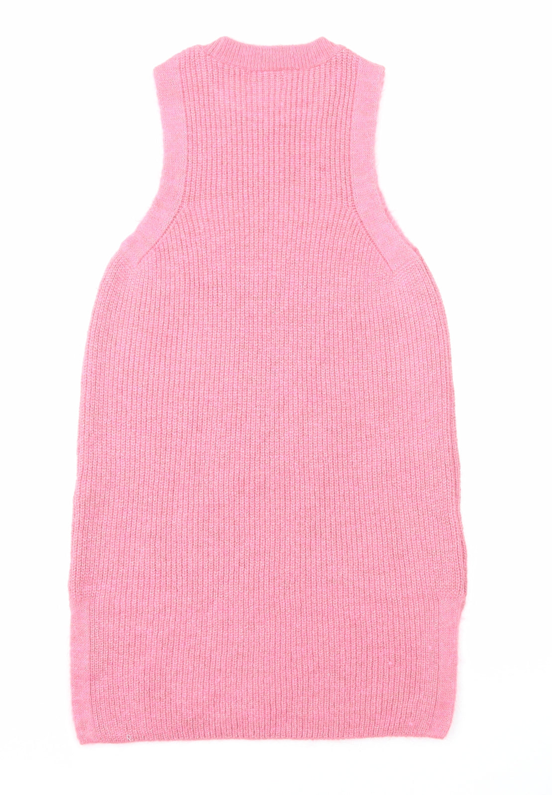 Papaya Womens Pink Acrylic Slip Dress Size S Round Neck Pullover