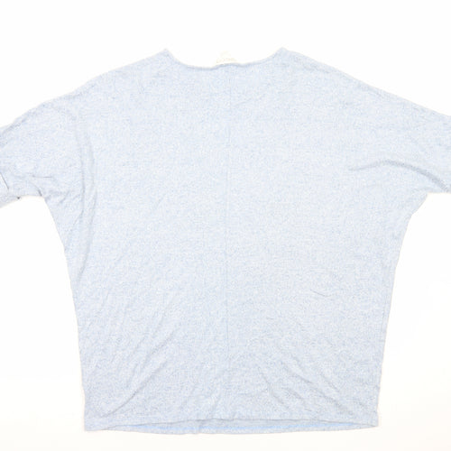 Apricot Womens Blue Viscose Basic T-Shirt Size 12 Round Neck