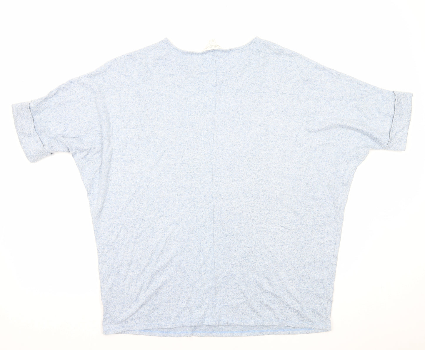Apricot Womens Blue Viscose Basic T-Shirt Size 12 Round Neck