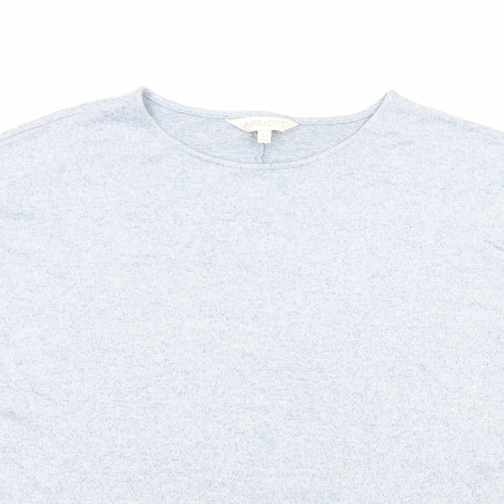 Apricot Womens Blue Viscose Basic T-Shirt Size 12 Round Neck