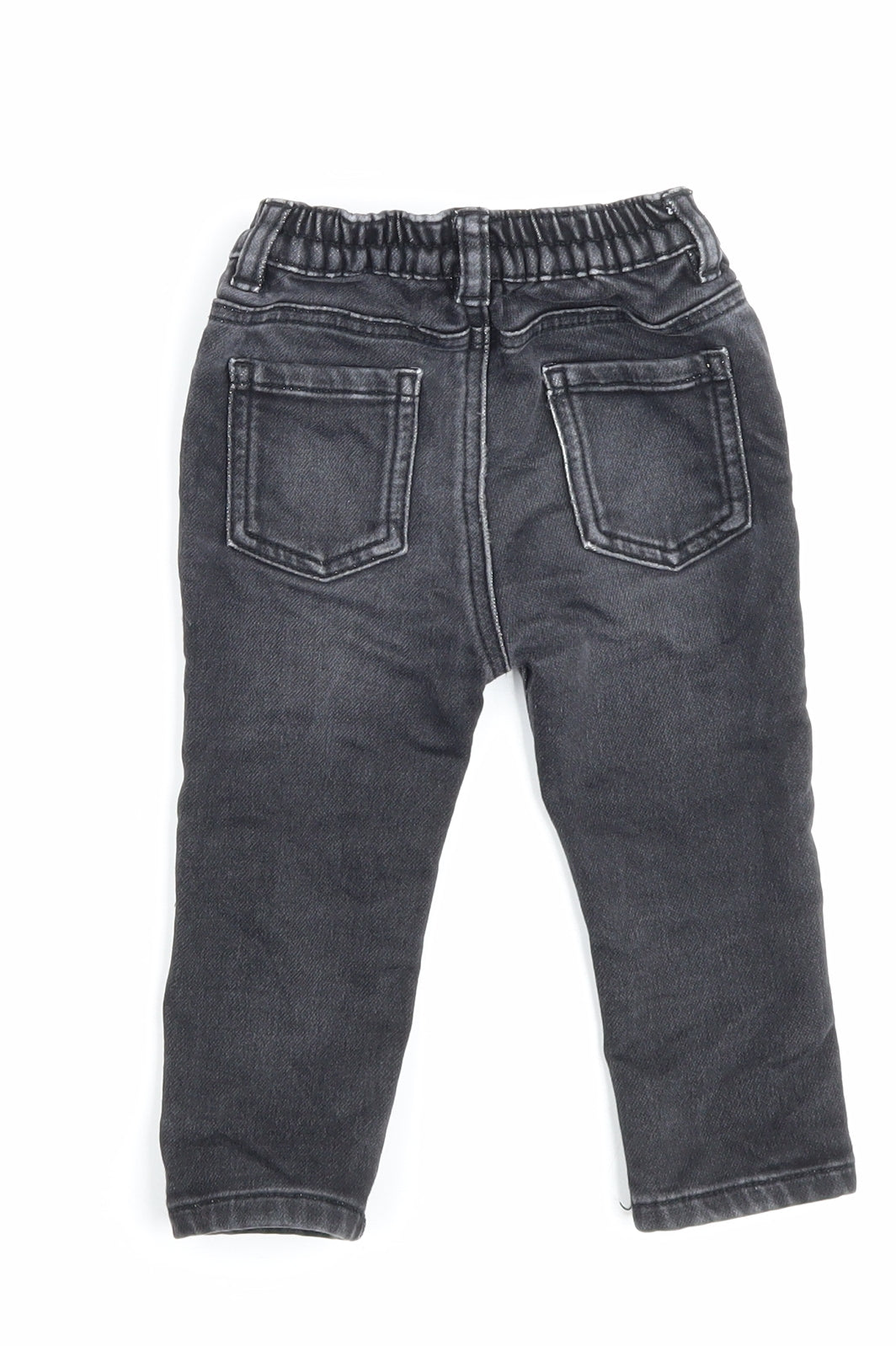 George Boys Grey Cotton Jogger Jeans Size 9-12 Months Button