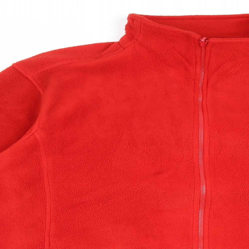 Regatta Womens Red 100% Polyester Full Zip Sweatshirt Size 20 Zip