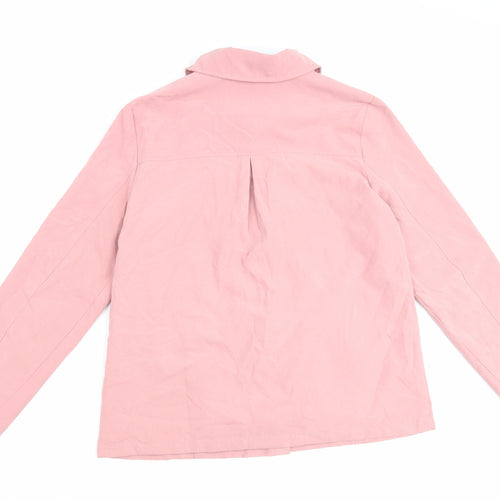 SLIMMA Womens Pink Jacket Size 14 Button