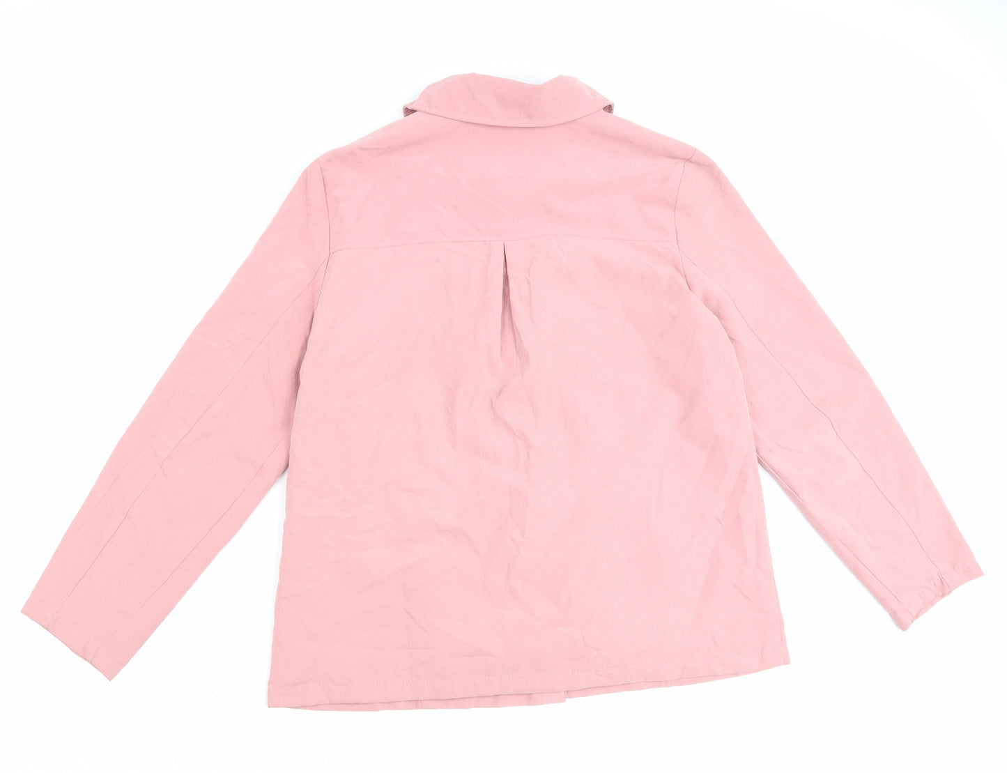 SLIMMA Womens Pink Jacket Size 14 Button