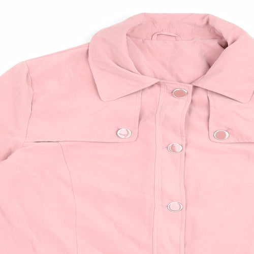 SLIMMA Womens Pink Jacket Size 14 Button