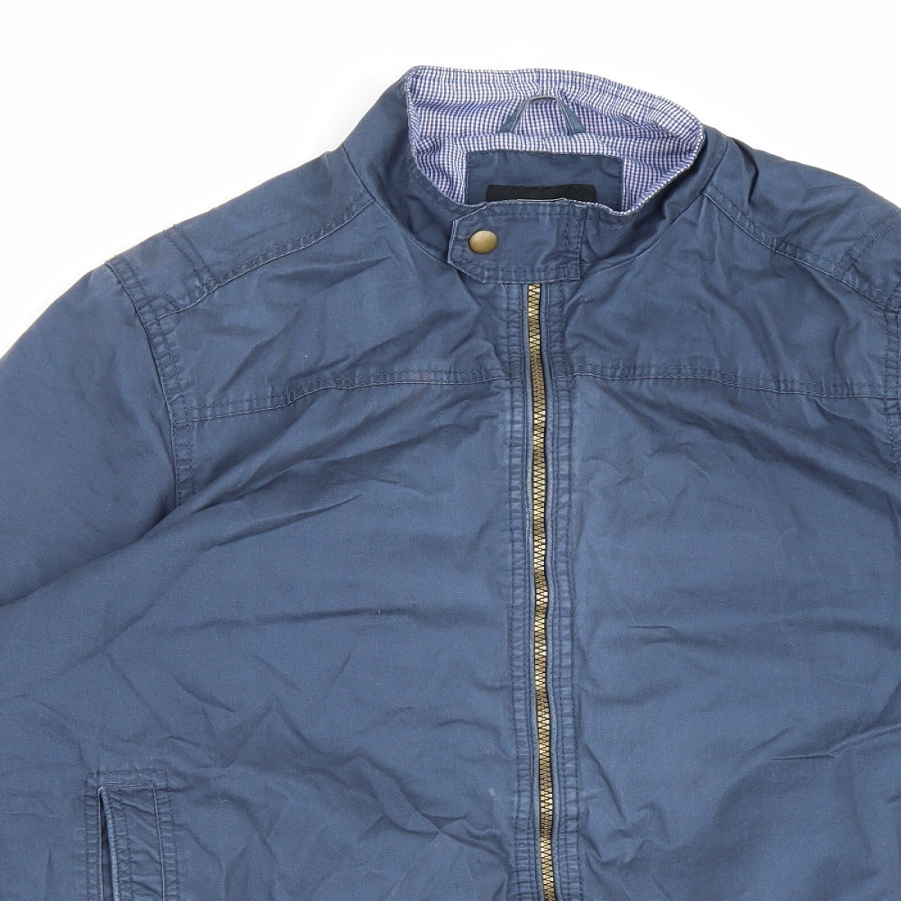 F&F Mens Blue Jacket Size L Zip