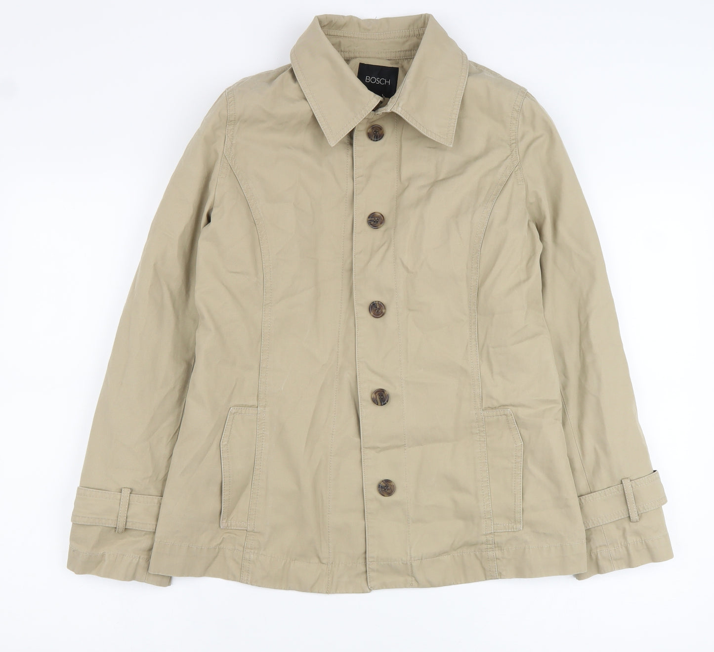 Bosch Womens Brown Jacket Size 38 Button