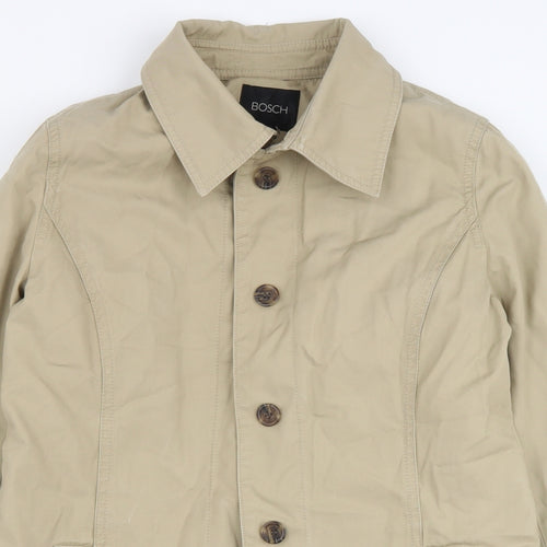 Bosch Womens Brown Jacket Size 38 Button