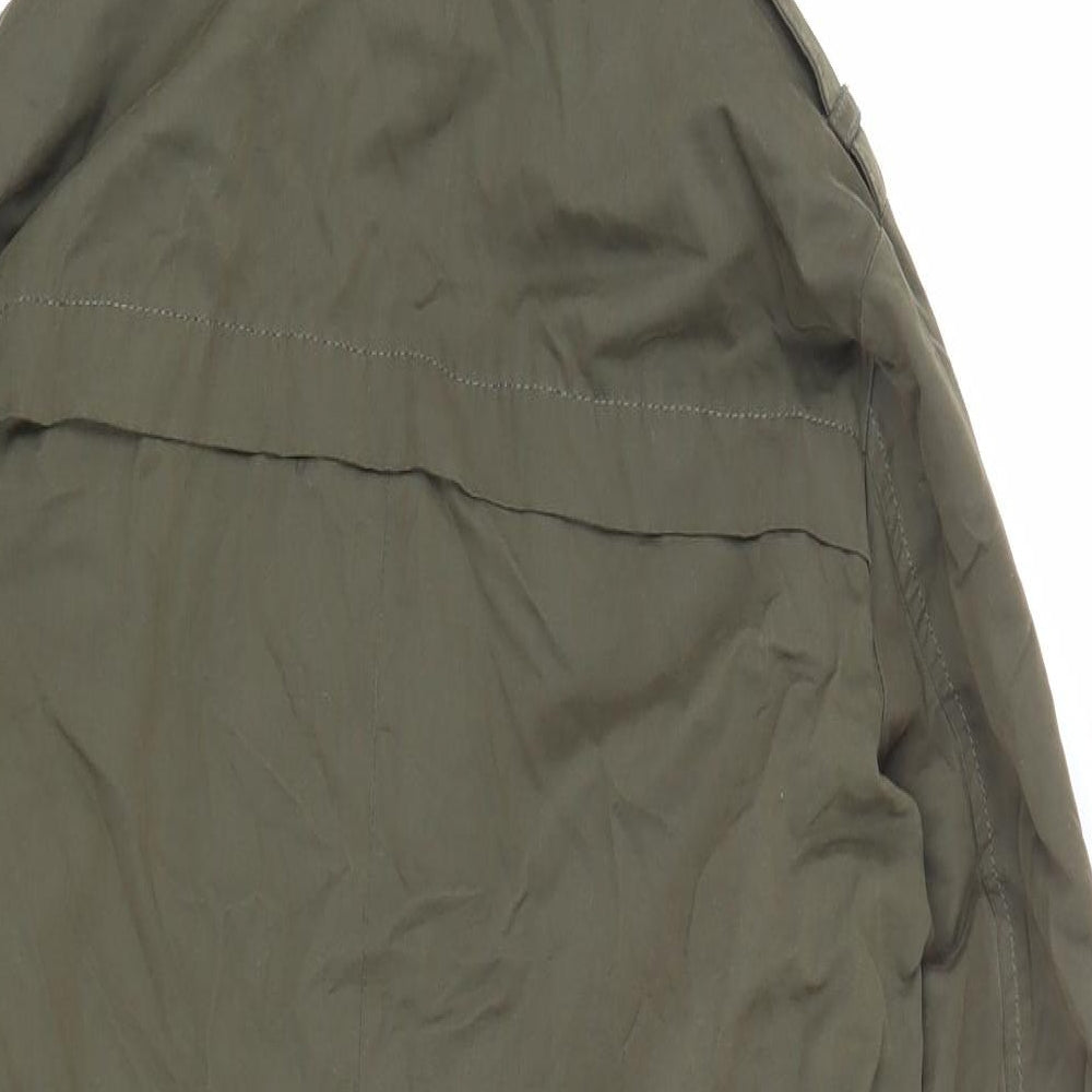 Miss Selfridge Womens Green Parka Coat Size 8 Zip