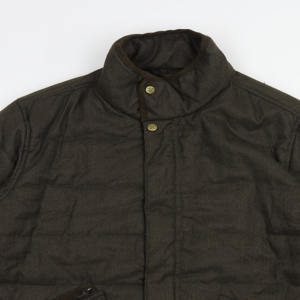 Hoggs of Fife Mens Brown Jacket Size L Zip