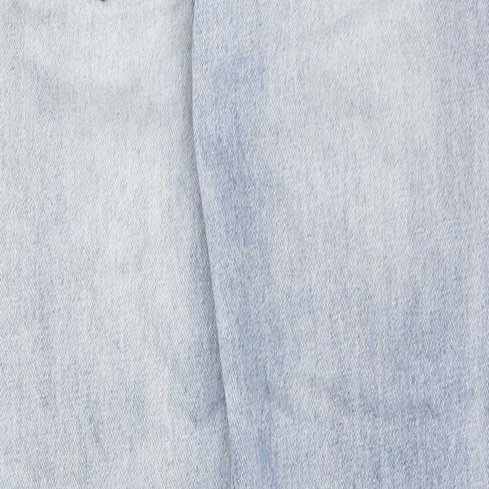 Peacocks Womens Blue Cotton Mom Jeans Size 10 L29 in Regular Button - Swallow