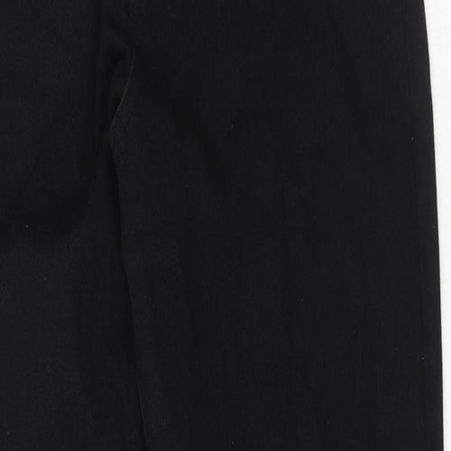 Missguided Womens Black Cotton Mom Jeans Size 6 L30 in Regular Button
