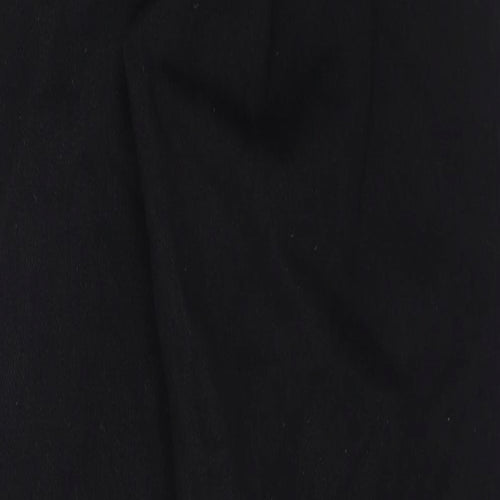 Missguided Womens Black Cotton Mom Jeans Size 6 L30 in Regular Button