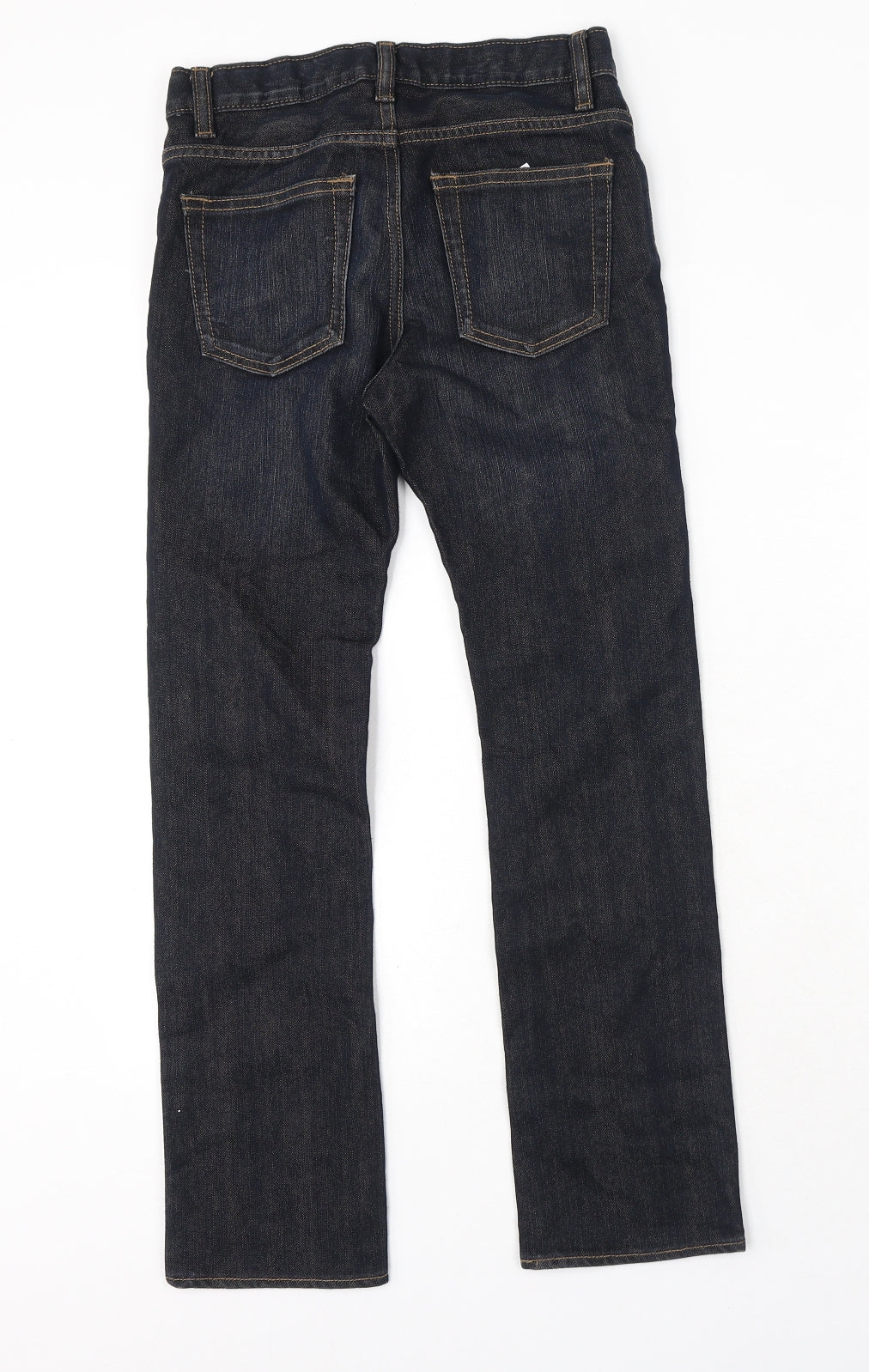 Gap Boys Blue Cotton Straight Jeans Size 10-11 Years Regular Button