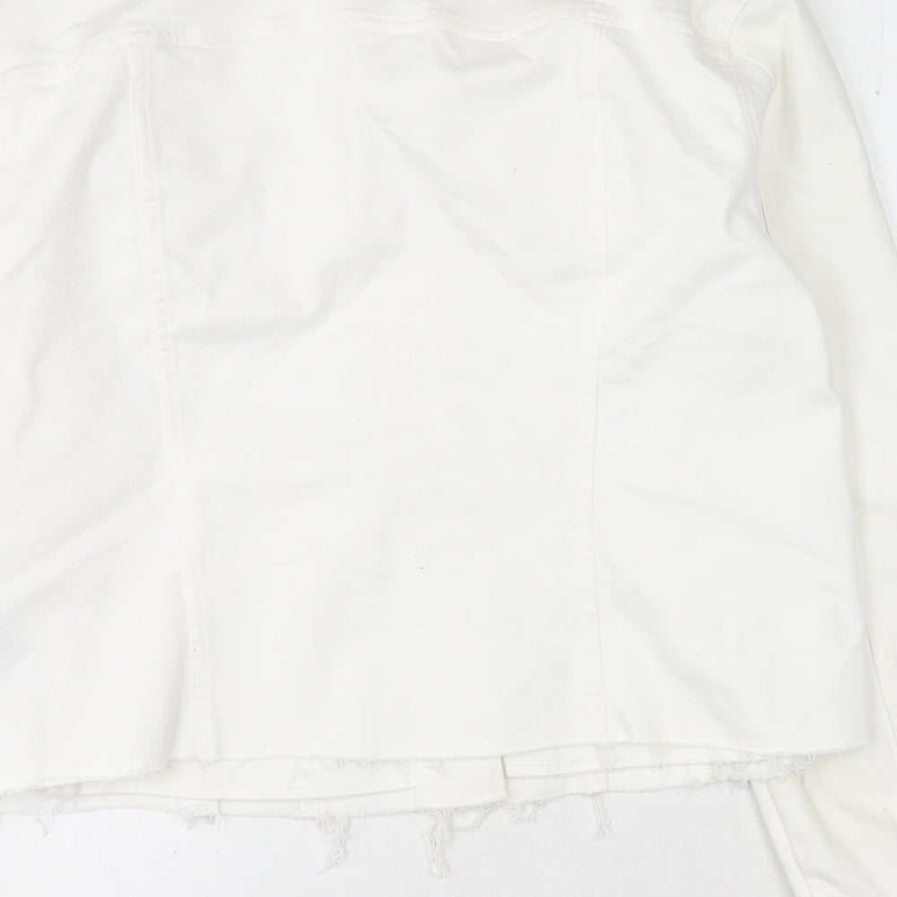 Buffalo Womens White Jacket Size XL Button
