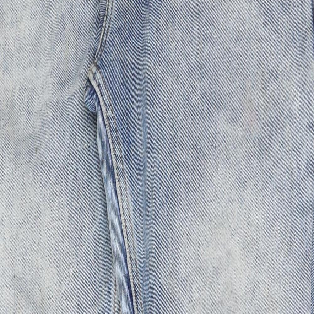 First Classics Mens Blue Cotton Straight Jeans Size 30 in L30 in Regular Button