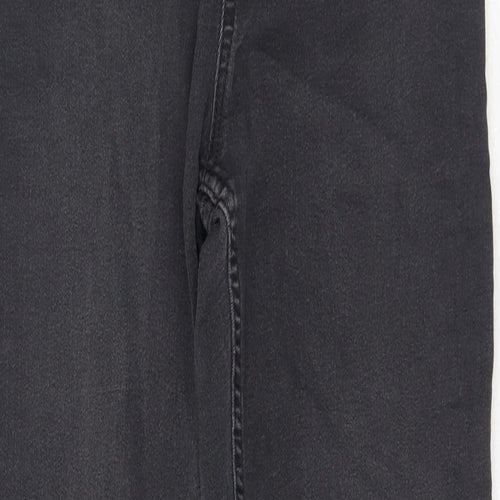 H&M Girls Grey Cotton Straight Jeans Size 14 Years Regular Pullover
